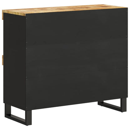 Odkládací Skříňka 85 X 33 X 75 Cm Masivní Mangovníkové Dřevo