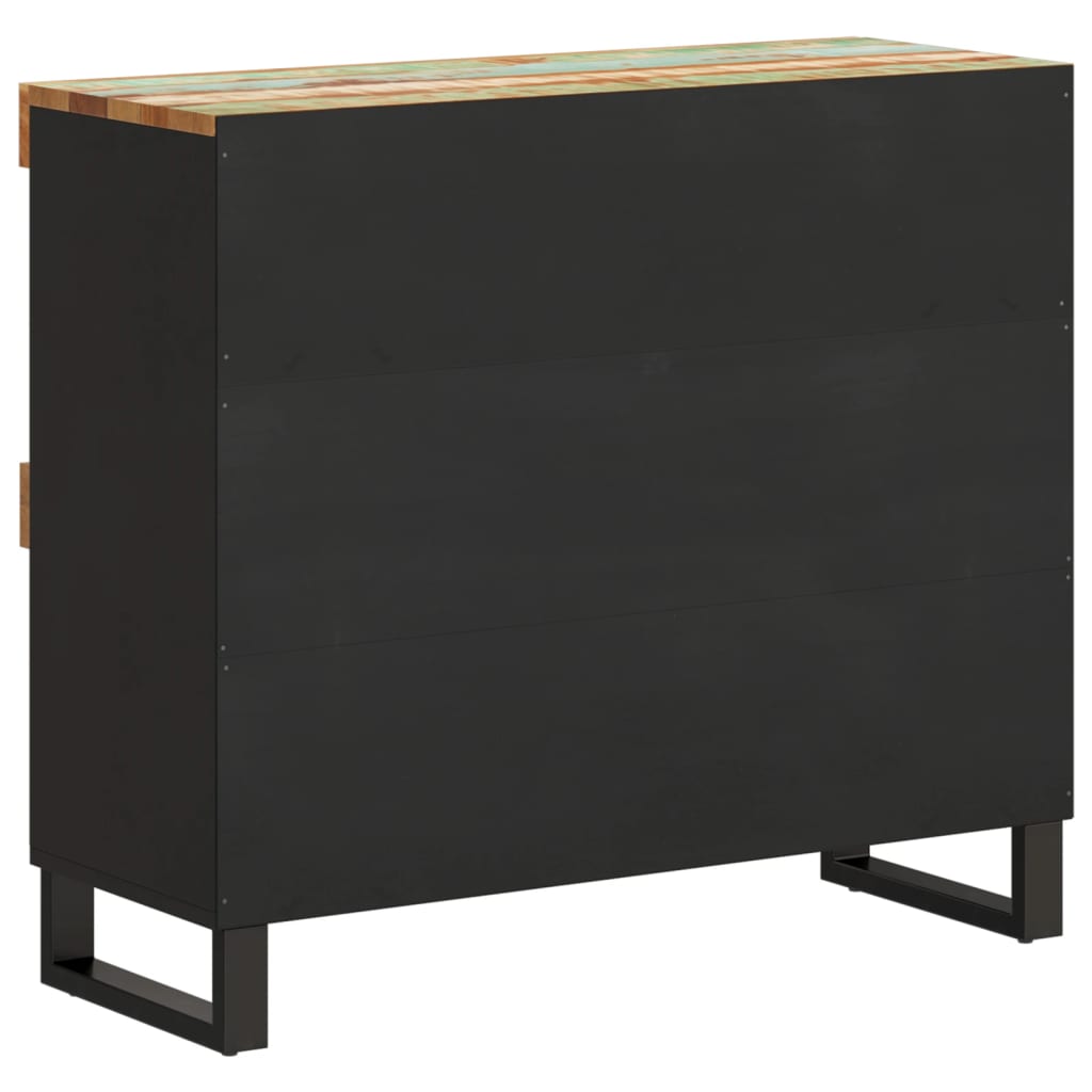 Odkládací Skříňka 85 X 33 X 75 Cm Masivní Recyklované Dřevo