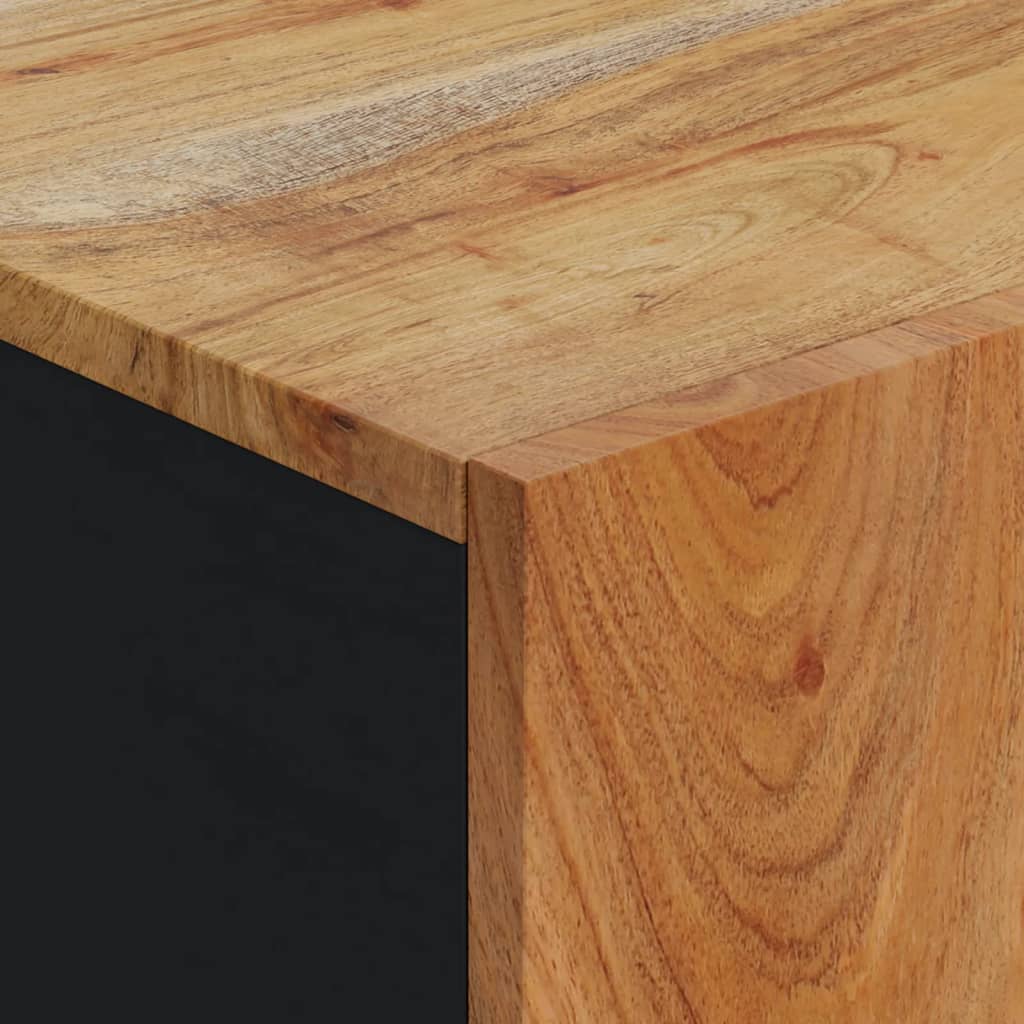 Příborník Se Dvířky 40 X 31 X 75 Cm Masivní Akáciové Dřevo