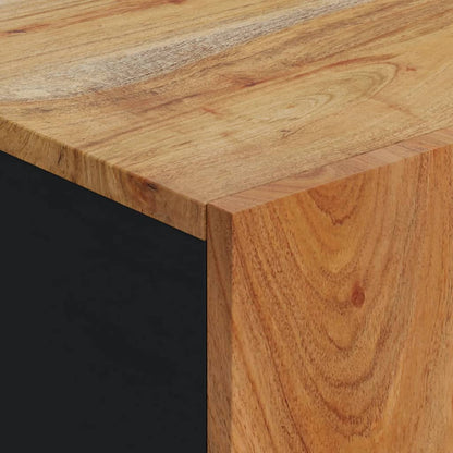 Příborník Se Dvířky 40 X 31 X 75 Cm Masivní Akáciové Dřevo