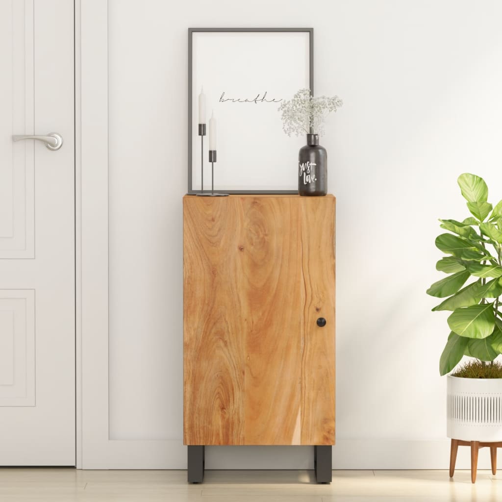 Příborník S Dvířky 40 X 31 X 75 Cm Masivní Recyklované Dřevo