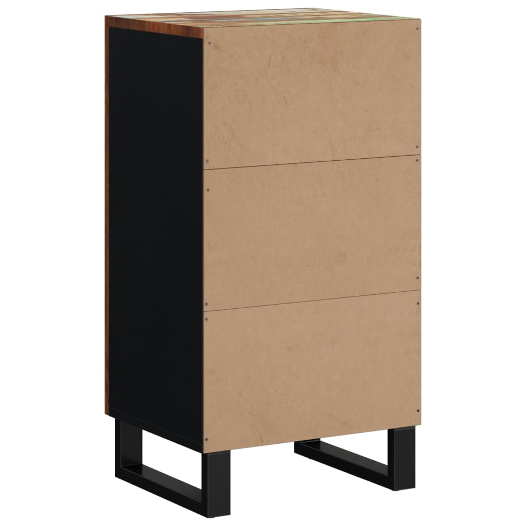 Příborník S Dvířky 40 X 31 X 75 Cm Masivní Recyklované Dřevo