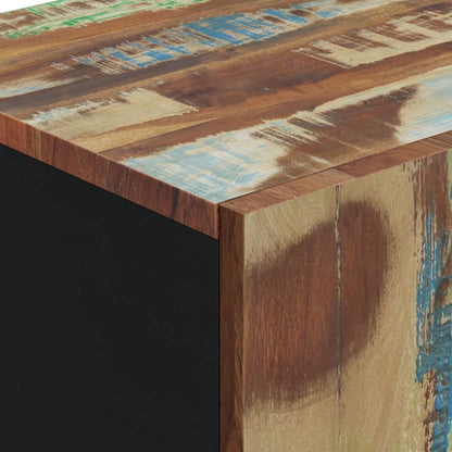 Příborník S Dvířky 40 X 31 X 75 Cm Masivní Recyklované Dřevo