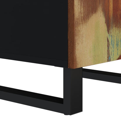 Příborník S Dvířky 40 X 31 X 75 Cm Masivní Recyklované Dřevo