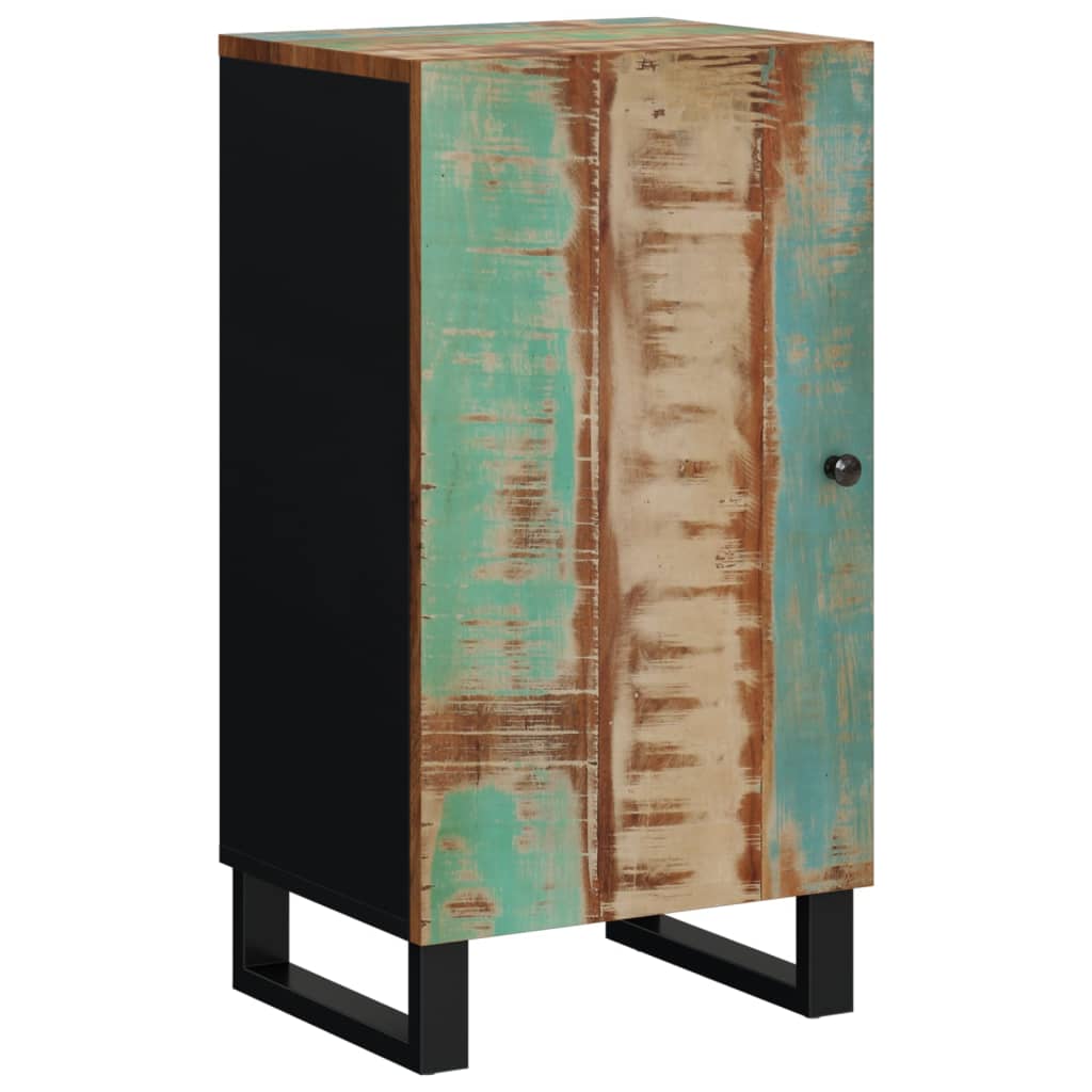 Příborník S Dvířky 40 X 31 X 75 Cm Masivní Recyklované Dřevo