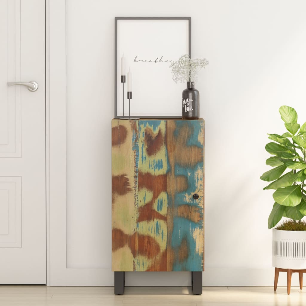 Příborník Se Dvířky 40 X 31 X 75 Cm Masivní Akáciové Dřevo