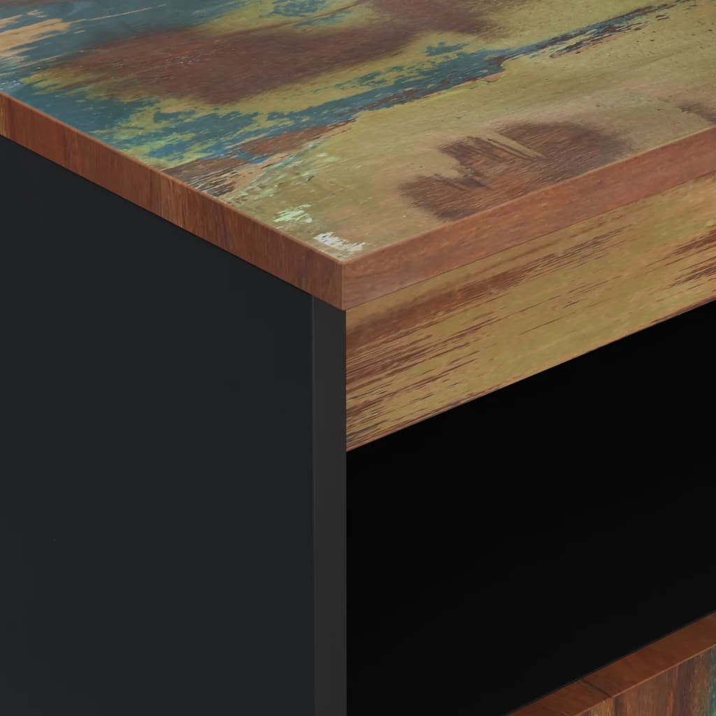 Příborník Se 2 Dvířky 60 X 33 X 75 Cm Masivní Recyklované Dřevo
