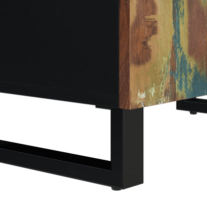Příborník Se 2 Dvířky 60 X 33 X 75 Cm Masivní Recyklované Dřevo