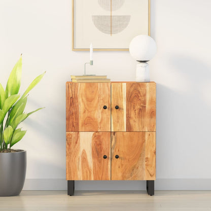 Příborník Se 4 Dvířky 60 X 33 X 75 Cm Masivní Recyklované Dřevo