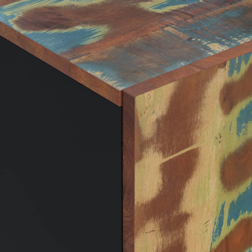 Příborník Se 4 Dvířky 60 X 33 X 75 Cm Masivní Recyklované Dřevo