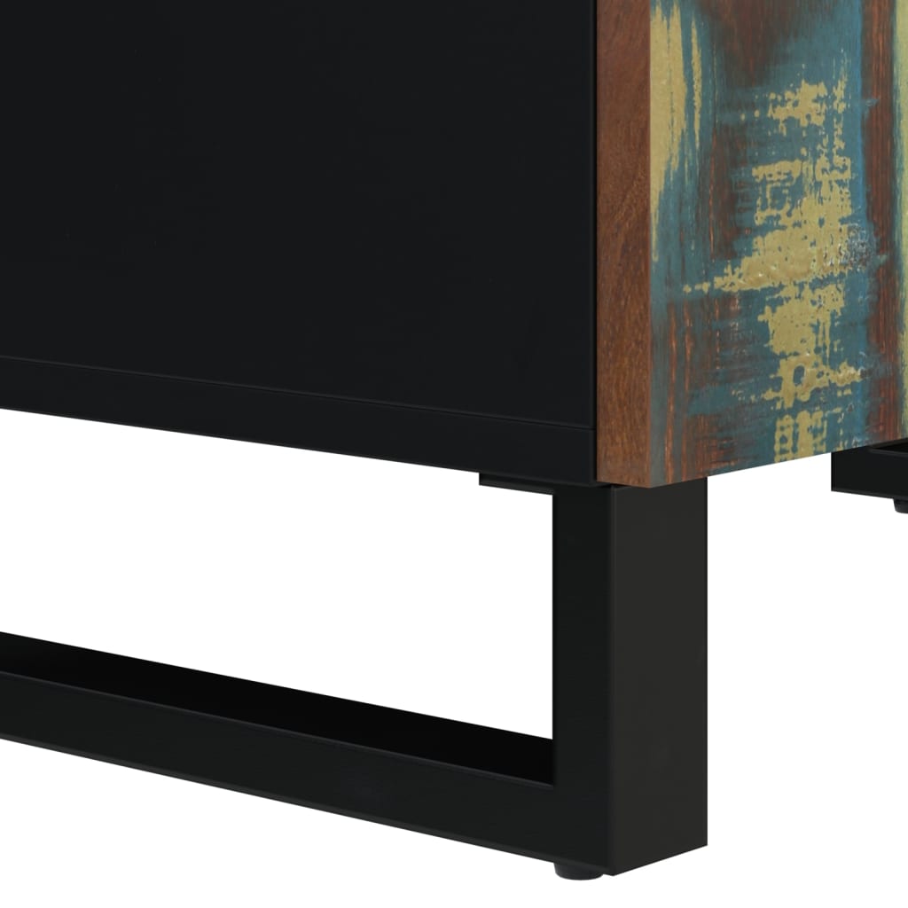Příborník Se 4 Dvířky 60 X 33 X 75 Cm Masivní Recyklované Dřevo