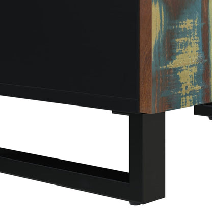 Příborník Se 4 Dvířky 60 X 33 X 75 Cm Masivní Recyklované Dřevo