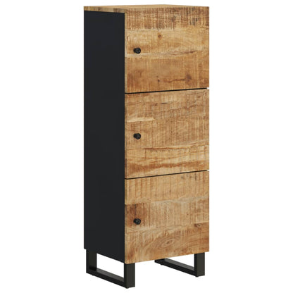 Komoda Se 3 Dvířky 40 X 33 X 110 Cm Masivní Mangovník A Železo