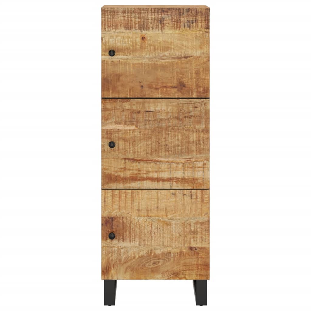 Komoda Se 3 Dvířky 40 X 33 X 110 Cm Masivní Mangovník A Železo