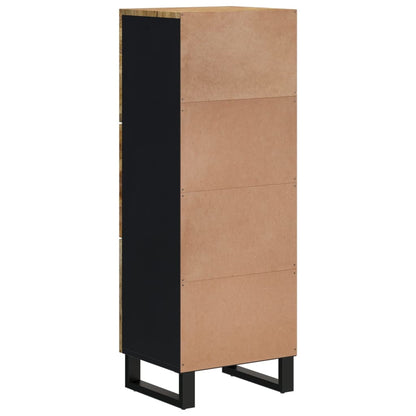 Komoda Se 3 Dvířky 40 X 33 X 110 Cm Masivní Mangovník A Železo
