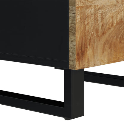 Komoda Se 3 Dvířky 40 X 33 X 110 Cm Masivní Mangovník A Železo
