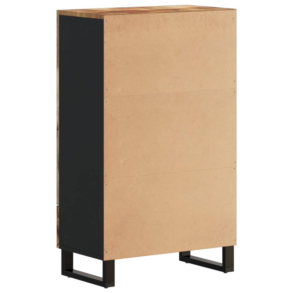 Komoda Se Zásuvkou 60 X 33 X 100 Cm Masivní Mangovník A Železo