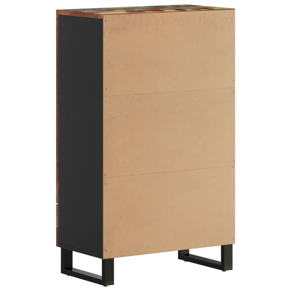 Komoda Se Zásuvkou 60 X 33 X 100 Cm Recyklované Dřevo A Železo