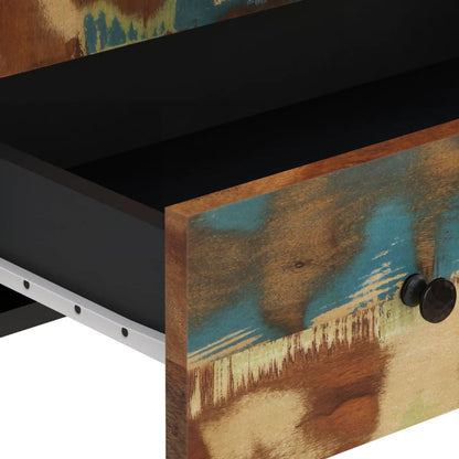 Komoda Se Zásuvkou 60 X 33 X 100 Cm Recyklované Dřevo A Železo