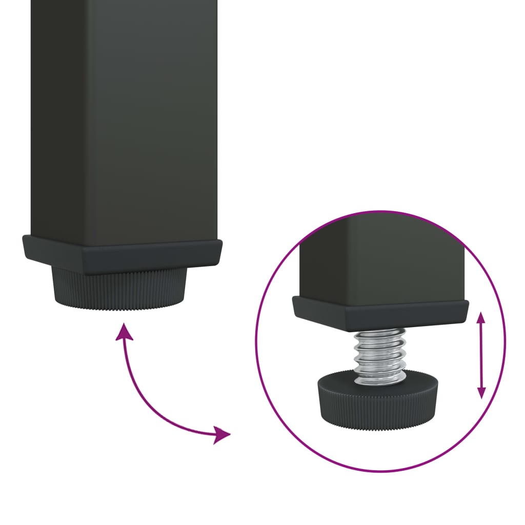 Highboard Černý 85 X 40 X 180 Cm Sklo A Ocel