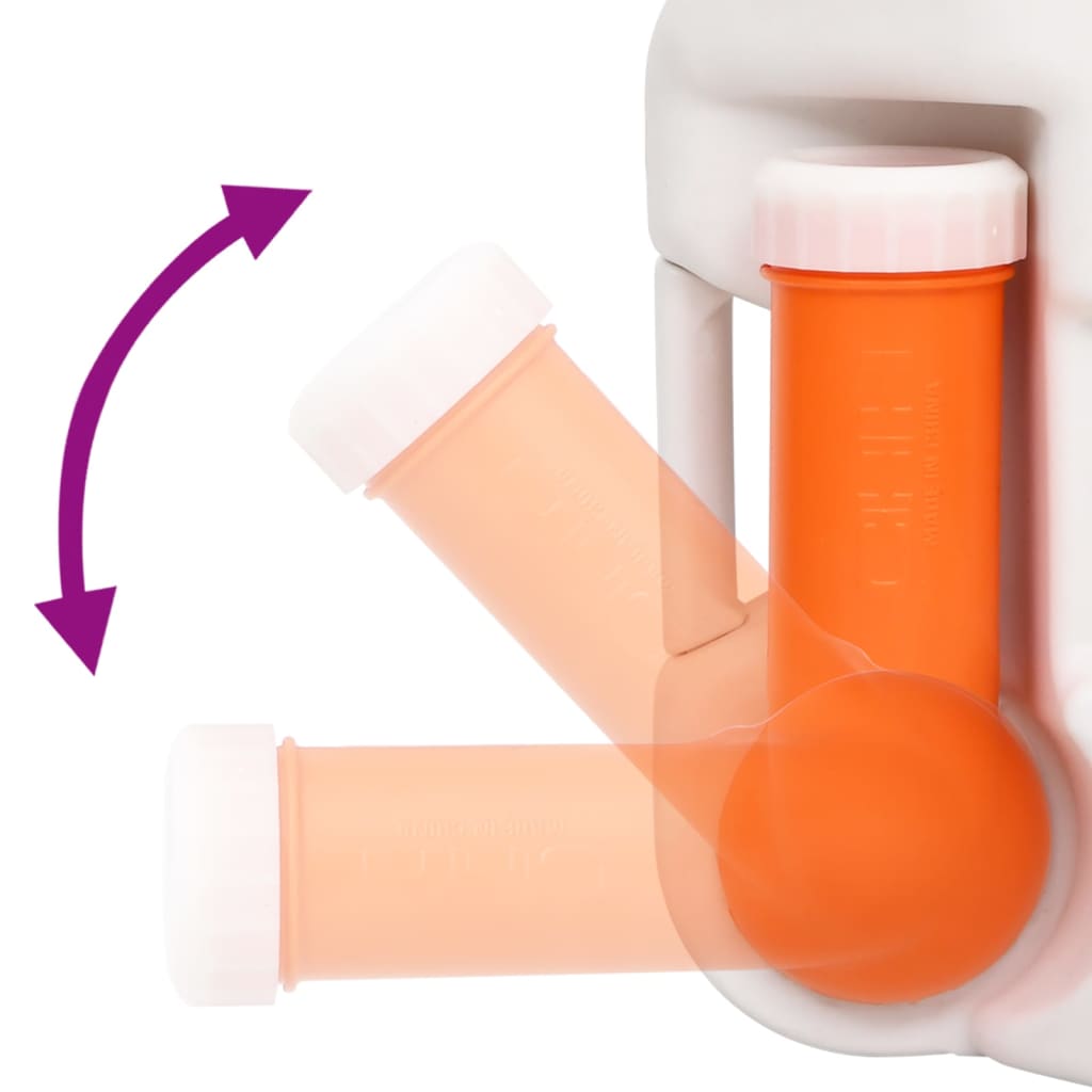 Integrovaná Kempingová Toaleta Bílá 24+17 L Hdpe A