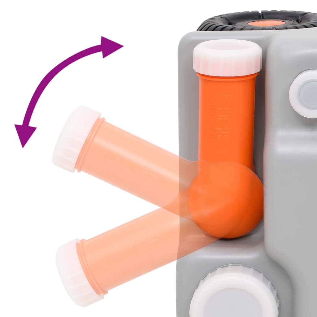 Nádrž Na Vodu Na Kolečkách Pro Kempování 75 L Šedá