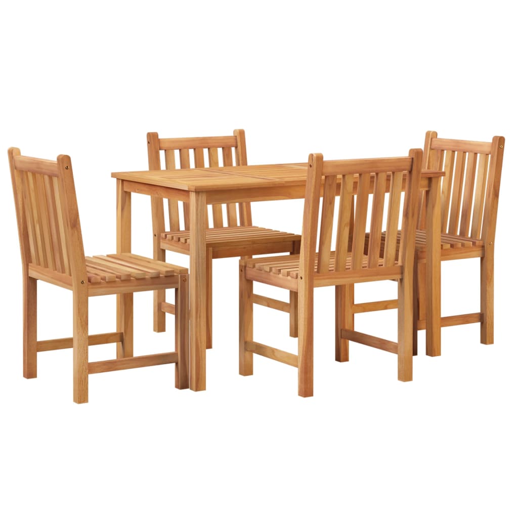 5Dílný Zahradní Jídelní Set Masivní Teakové Dřevo