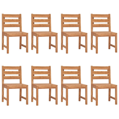 Zahradní Židle 8 Ks Masivní Teakové Dřevo
