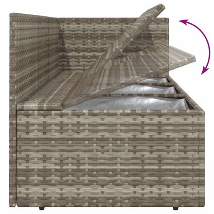 5Dílná Zahradní Sedací Souprava S Poduškami Šedá Polyratan