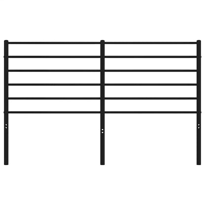 Kovové Čelo Postele Černé