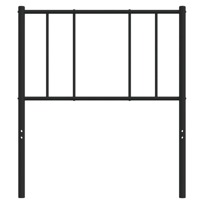 Kovové Náhradní Čelo Postele Černé 80 Cm