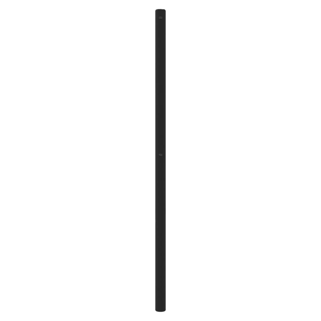 Kovové Náhradní Čelo Postele Černé 80 Cm