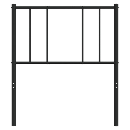 Kovové Náhradní Čelo Postele Černé 90 Cm