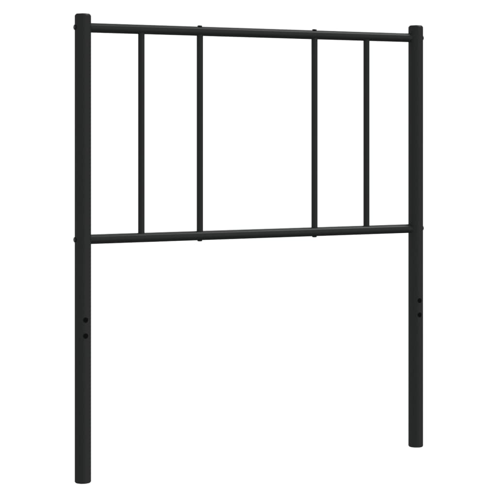 Kovové Náhradní Čelo Postele Černé 107 Cm