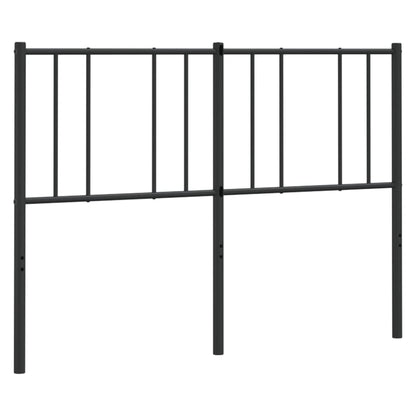 Kovové Náhradní Čelo Postele Černé 140 Cm