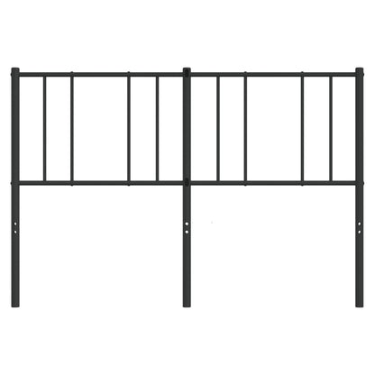 Kovové Náhradní Čelo Postele Černé 140 Cm