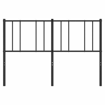 Kovové Náhradní Čelo Postele Černé 150 Cm