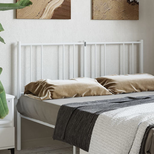 Kovové Náhradní Čelo Postele Bílé 120 Cm