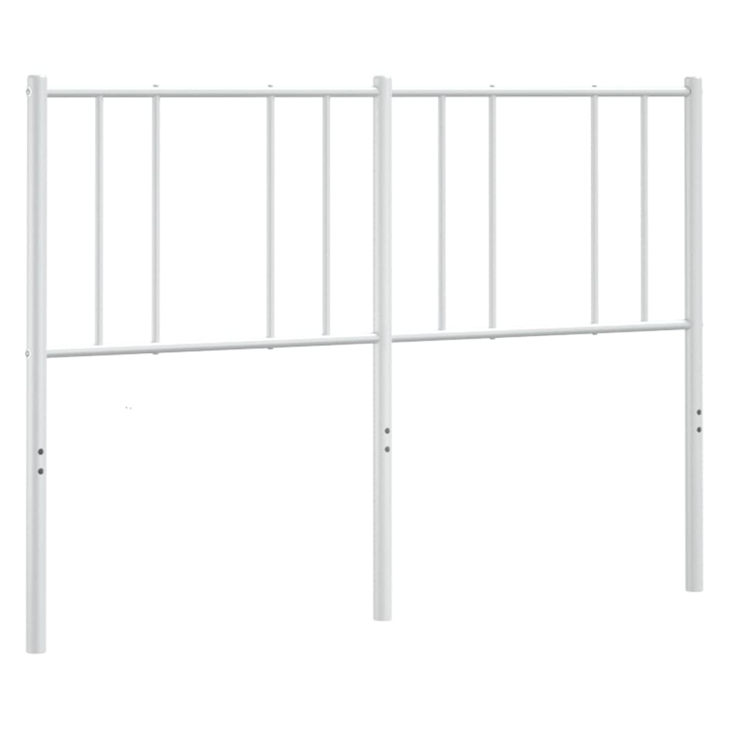 Kovové Náhradní Čelo Postele Bílé 135 Cm