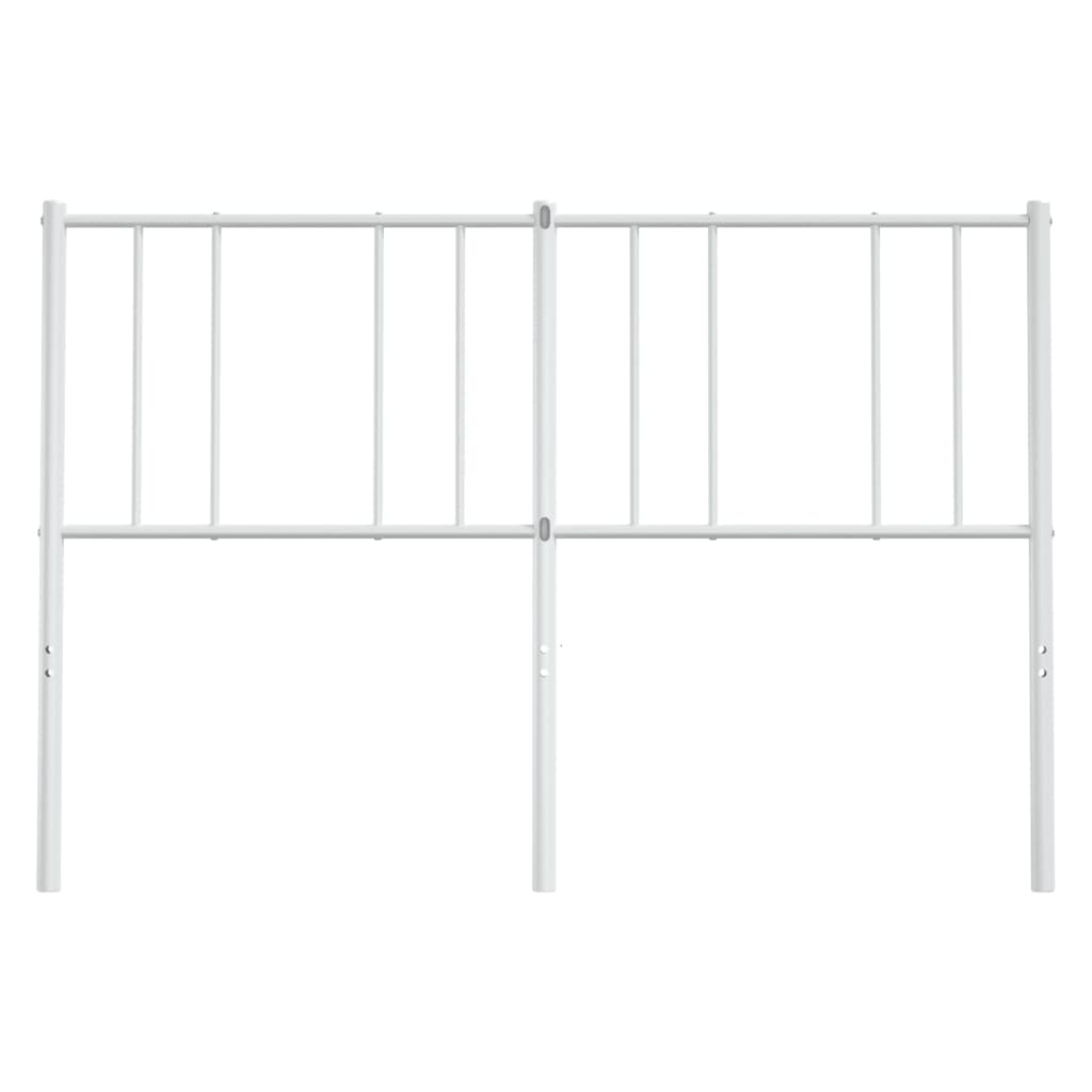 Kovové Náhradní Čelo Postele Bílé 150 Cm