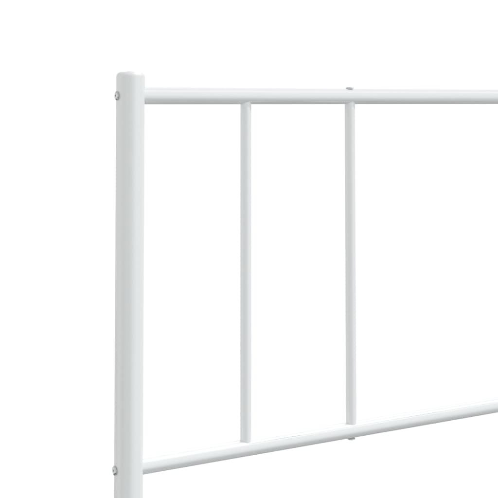 Kovové Náhradní Čelo Postele Bílé 150 Cm