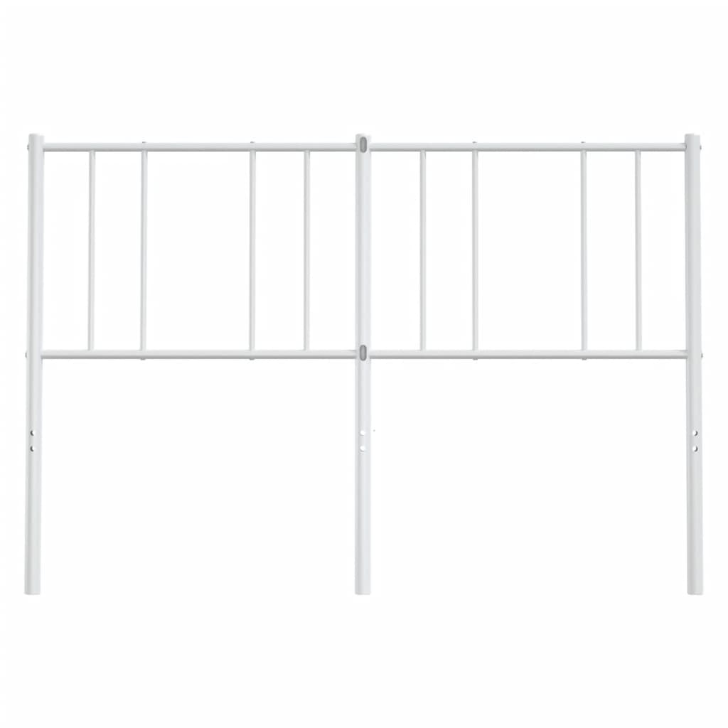 Kovové Náhradní Čelo Postele Bílé 160 Cm