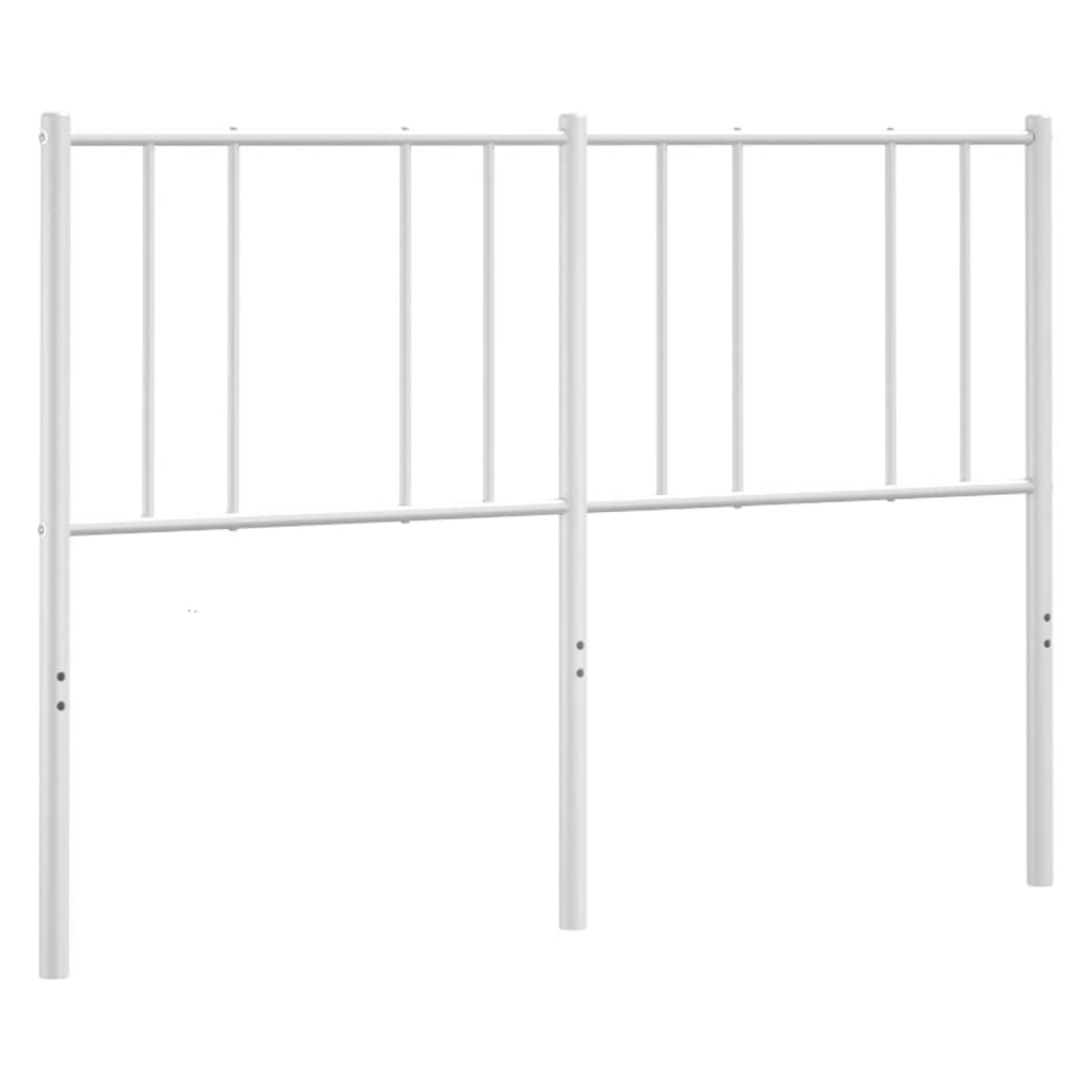 Kovové Náhradní Čelo Postele Bílé 160 Cm