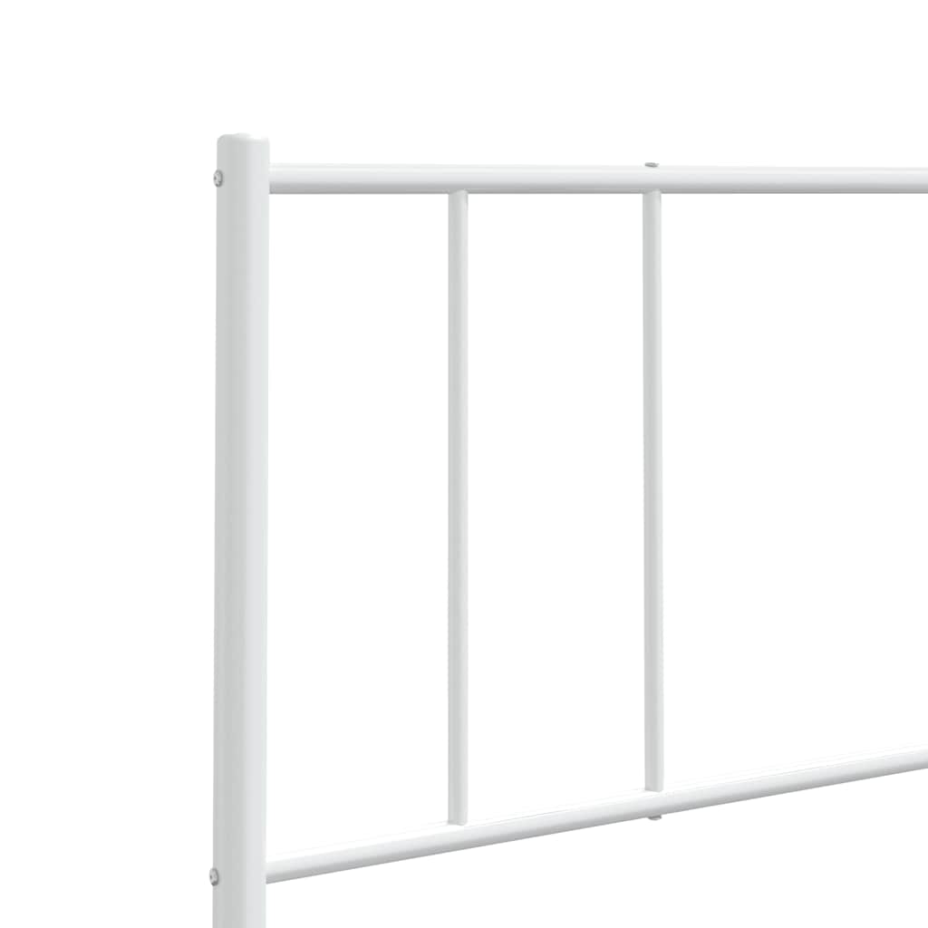 Kovové Náhradní Čelo Postele Bílé 180 Cm