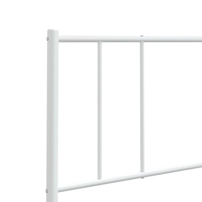 Kovové Náhradní Čelo Postele Bílé 193 Cm