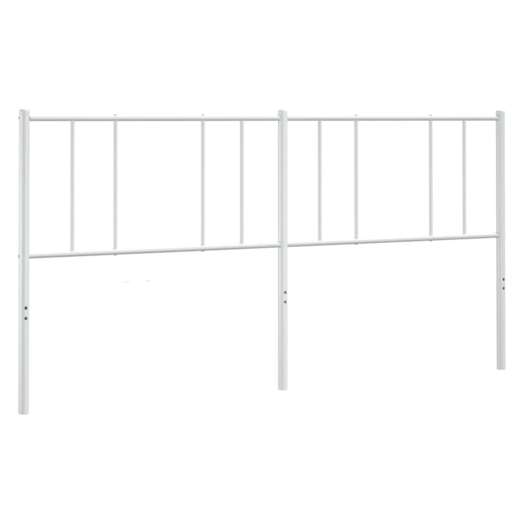 Kovové Náhradní Čelo Postele Bílé 200 Cm