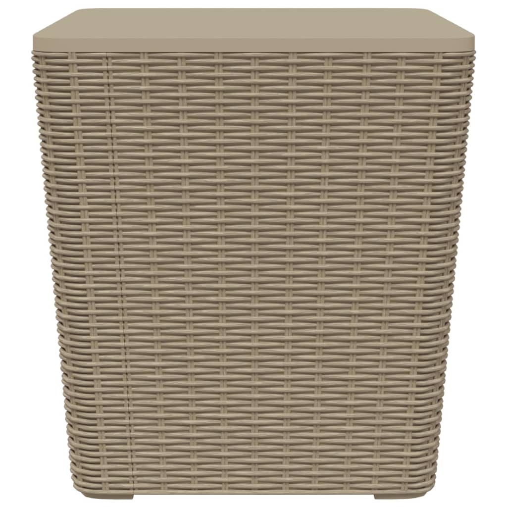 Zahradní Stůl S Odnímatelným Víkem Světle Hnědý Polypropylen