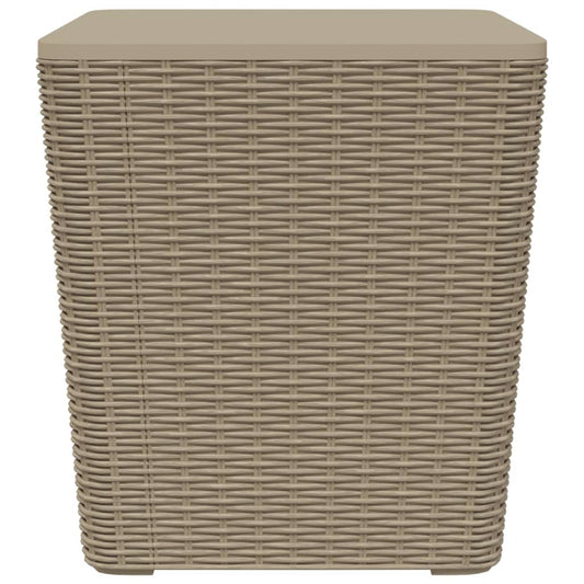 Zahradní Stůl S Odnímatelným Víkem Světle Hnědý Polypropylen