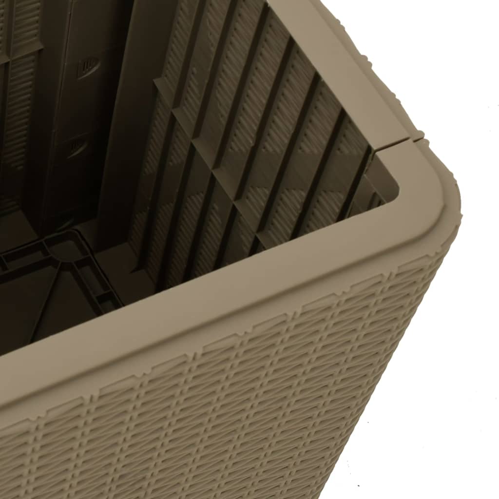 Zahradní Stůl S Odnímatelným Víkem Světle Hnědý Polypropylen