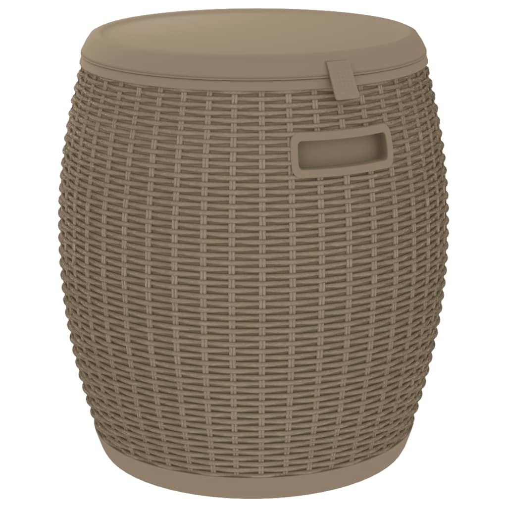 Zahradní Úložný Box 4 V 1 Světle Hnědý Polypropylen